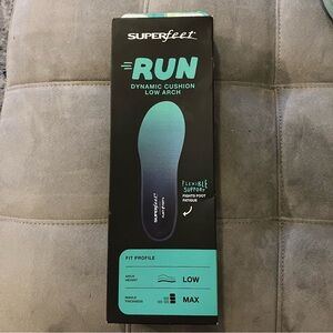 Superfeet RUN Dynamic Cushion Insoles - Blue and Black